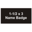 1-1/2 x 3 Name Badge