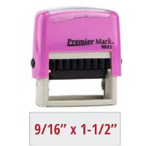 #9011 Premier Mark Self-Inking Stamp  - Pink Mount