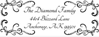 Designer Rectangular Monogram Stamp