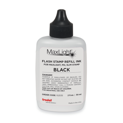 Maxlight, PSI, or Ultimark Pre-inked Stamp Re-Fill 2 oz Ink