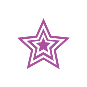 Purple triple star - Teacher Printy 4630 Self-Inking Stamp