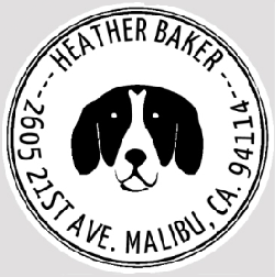 Designer Monogram Round Address Hand Stamp