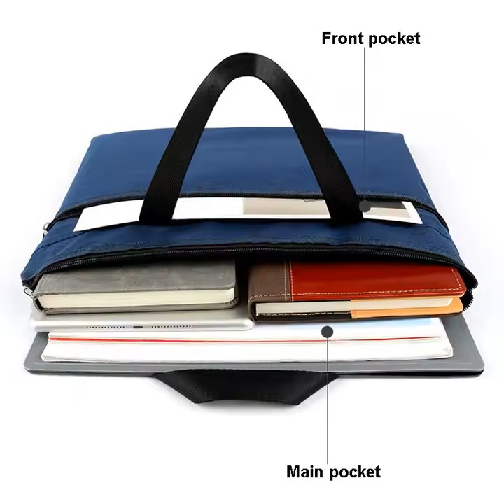 Notary Pro Tote Elite –Bag Colors  Black or Blue World’s Best Notary Logo Canvas Dual Zip Bag